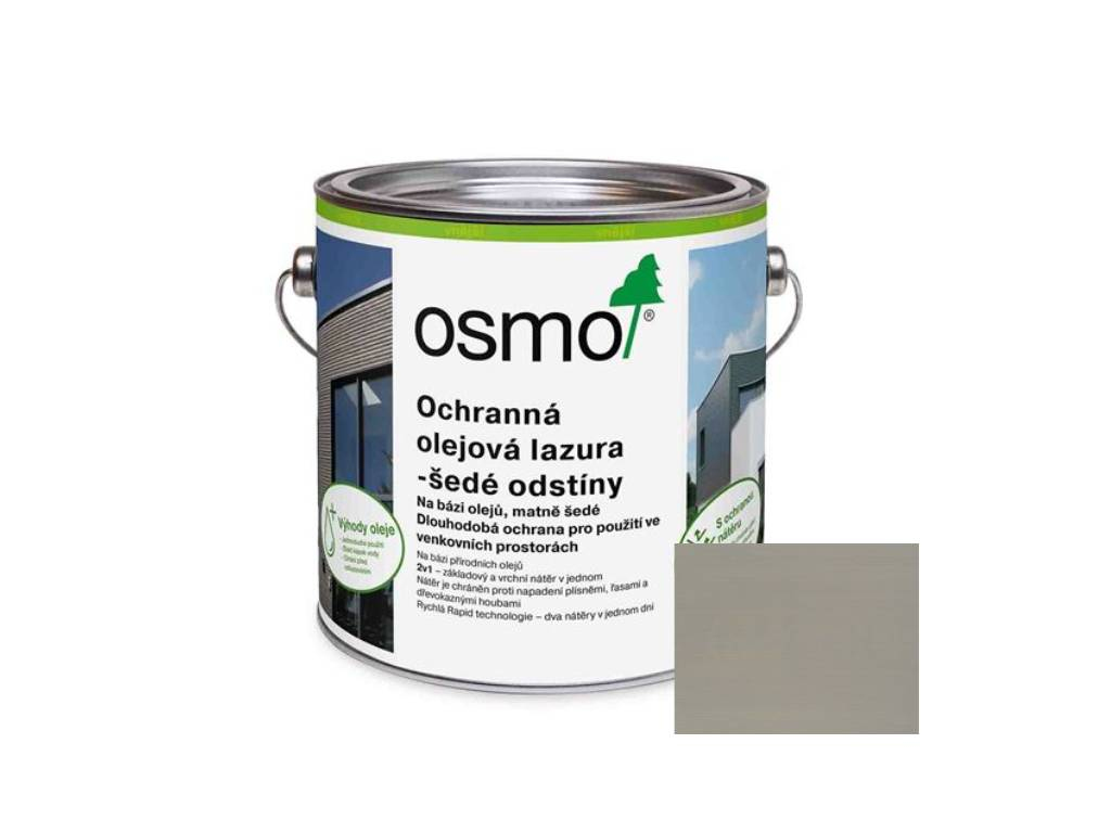 Olejová lazura ochranná, Platinově šedá 1921, OSMO