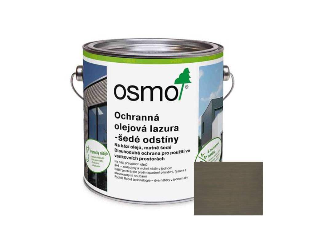 Olejová lazura ochranná, Křemenně šedá 1926, OSMO
