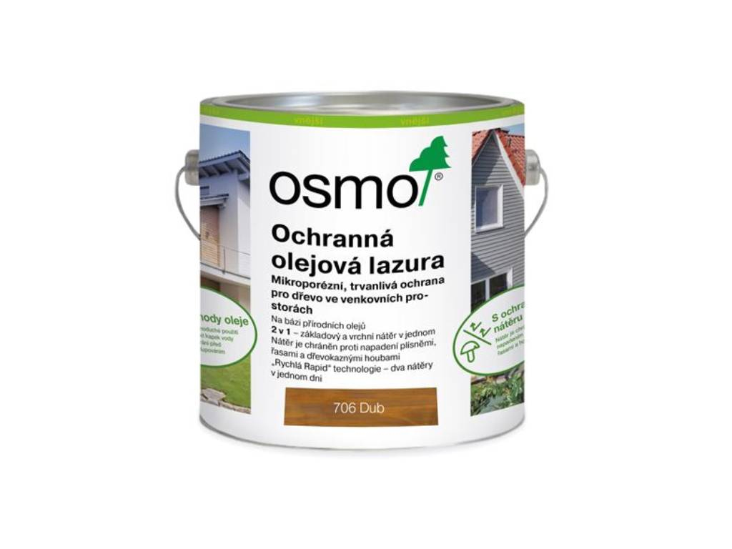 Olejová lazura ochranná, Dub 706, OSMO