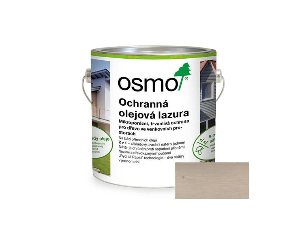 Olejová lazura ochranná, Perlově šedá 906, OSMO