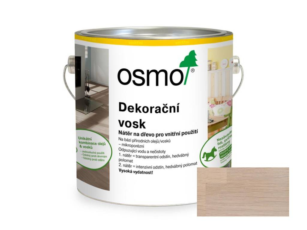 Vosk dekorační transparentní Bílý 3111, OSMO