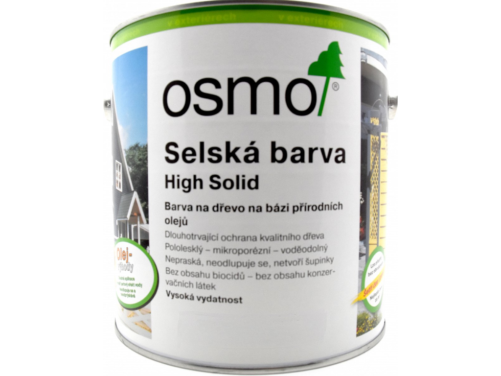 Barva selská Smrkově žlutá 2203,OSMO
