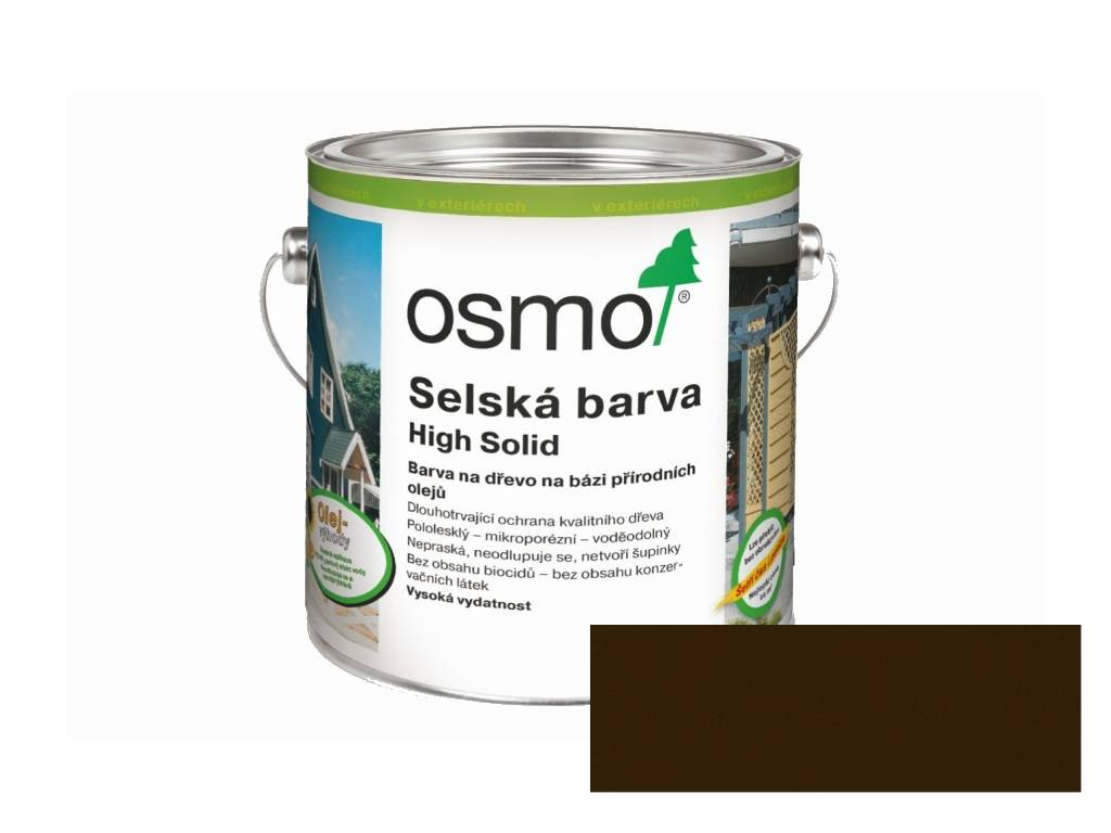 Barva selská tmavě hnědá 2607, OSMO