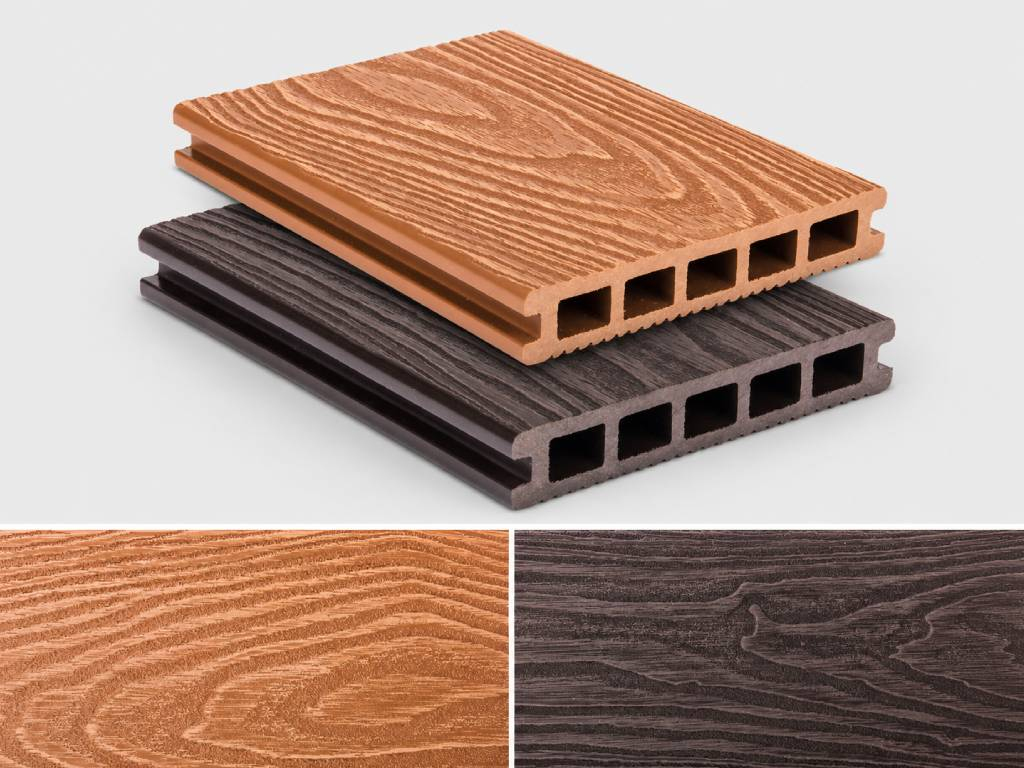 Prkno terasové WPC Wood s klasickým výřezem, G21
