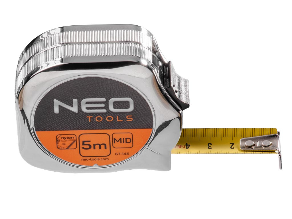 Meter zvinovací, oceľ/nylon so stopom, NEO tools