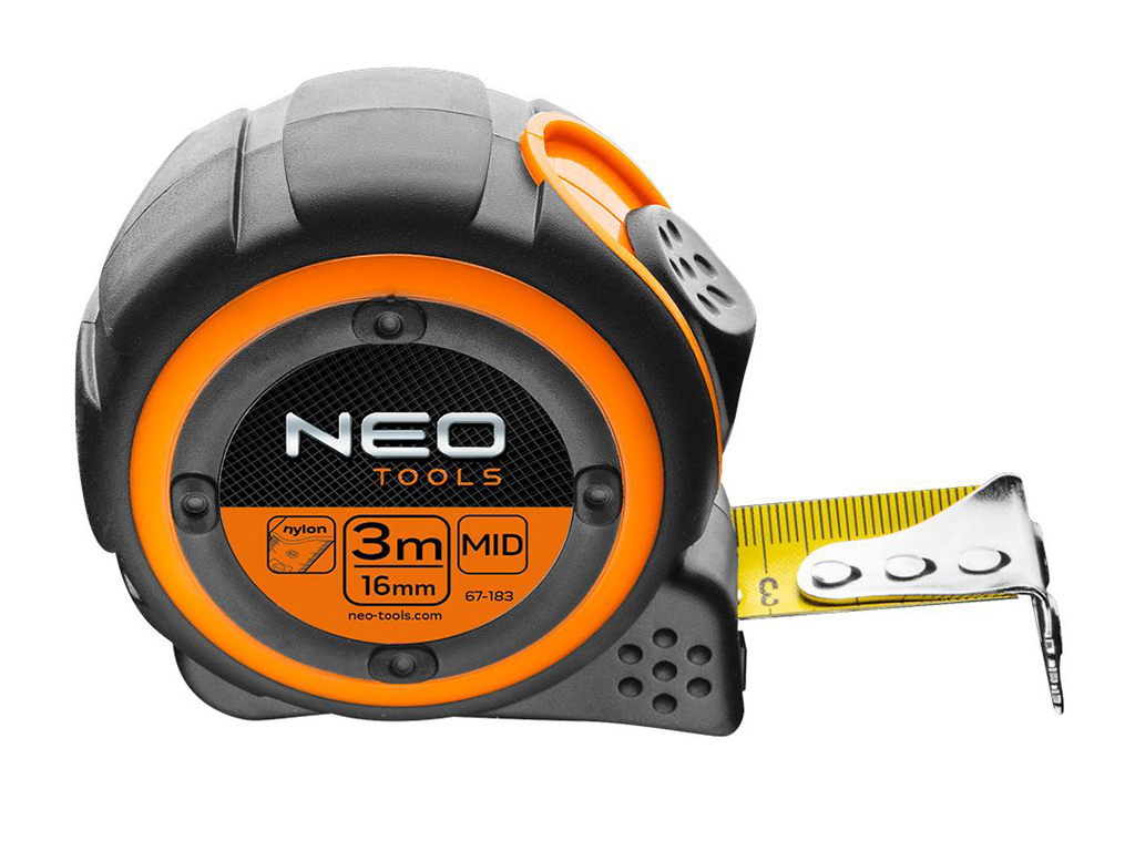 Meter zvinovací pogumovaný, NEO tools
