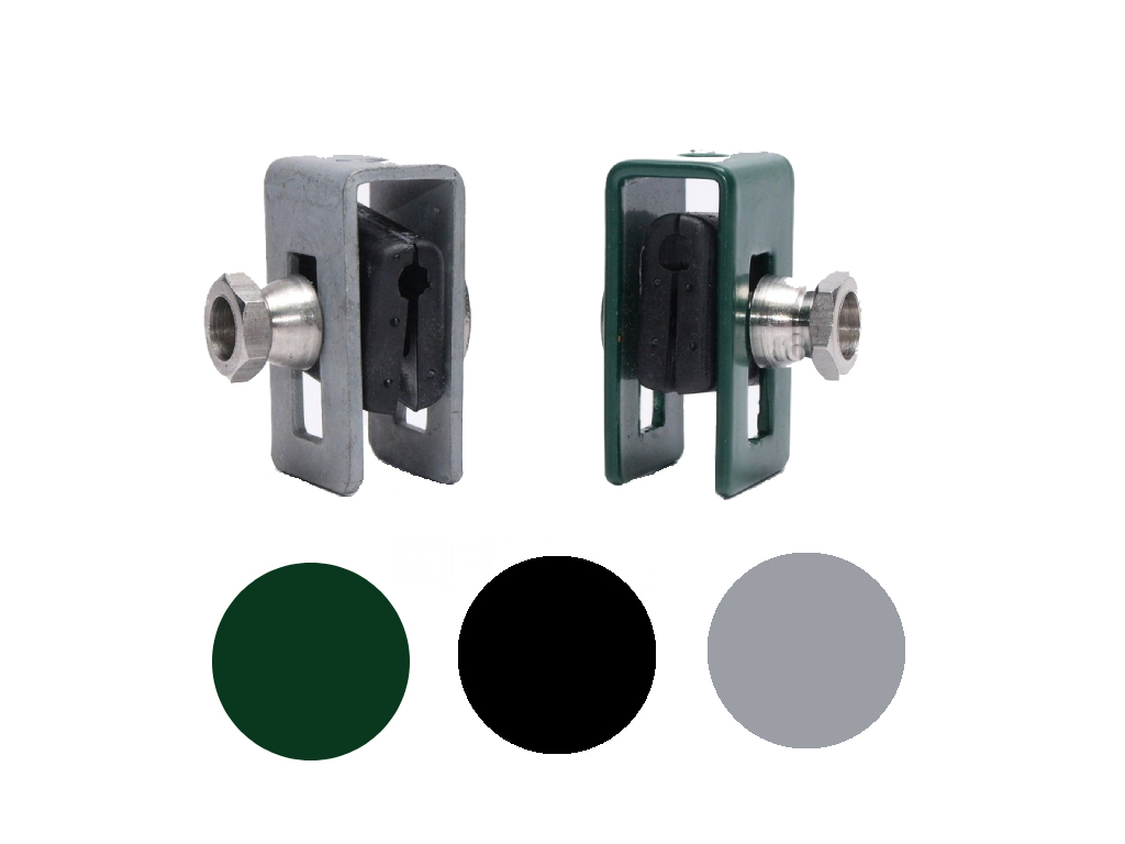 Príchytka plotových dielcov, univerzálna, rôzne farby