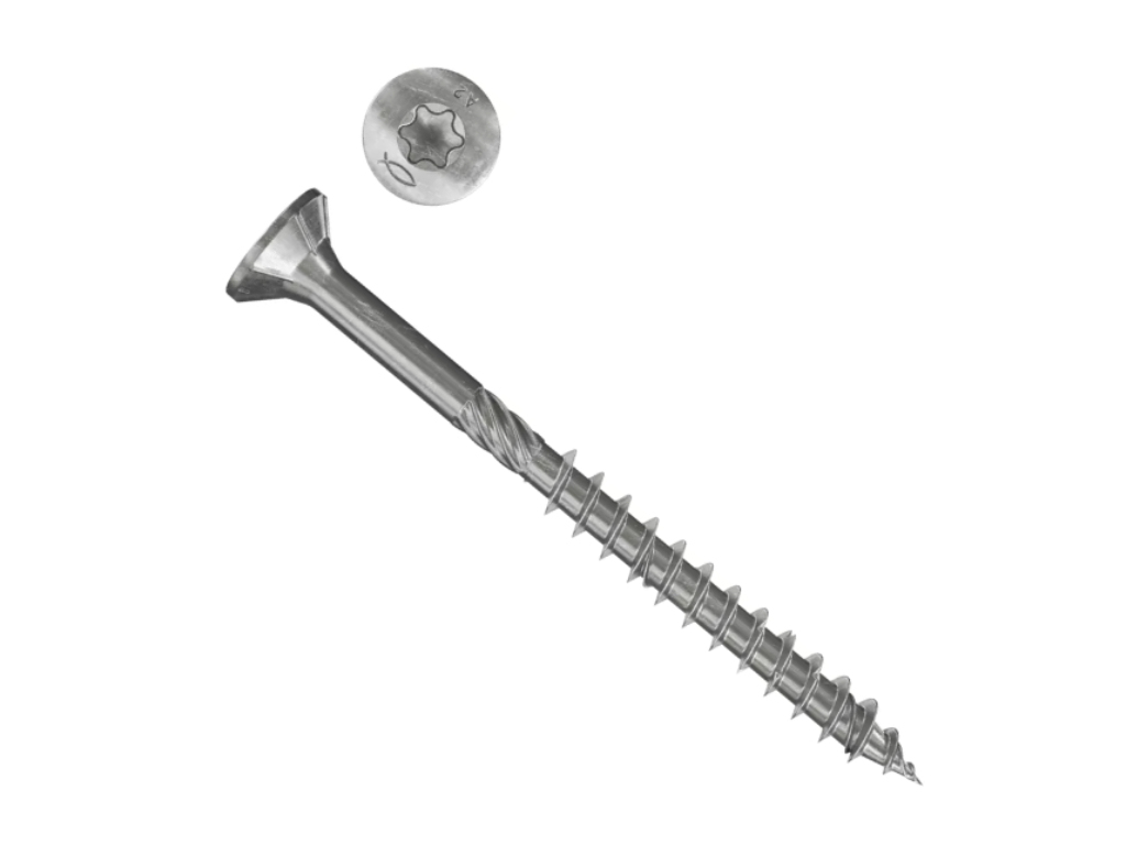 Skrutka konštrukčná do dreva so zápustnou hlavou, POWER-FAST, Torx, zinok biely, Fischer