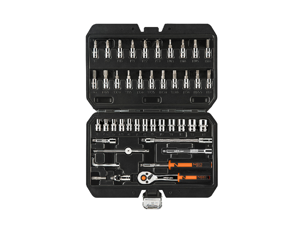 Gola sada 1/4", 46 dielov, NEO tools