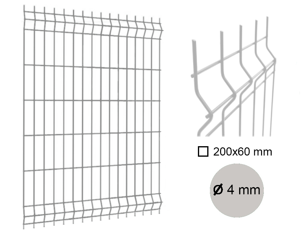 Dielec plotový MERKUR, drôt 4 mm, pozinkovaný