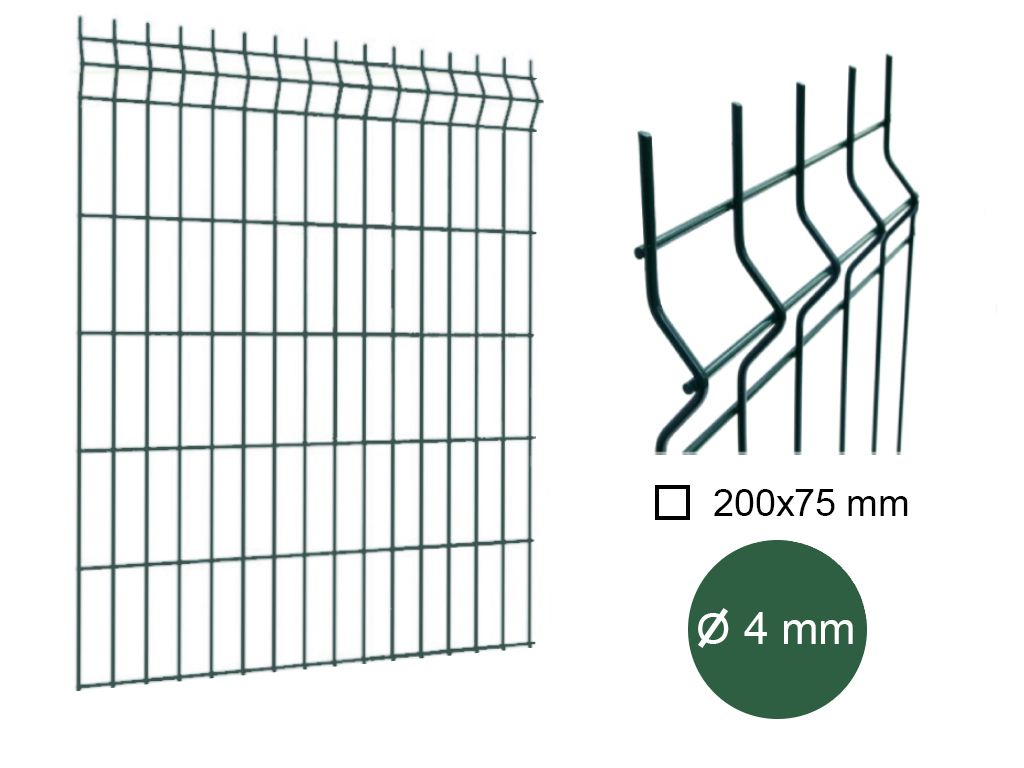 Dielec plotový PILOFOR ECO, drôt 4 mm, zelený