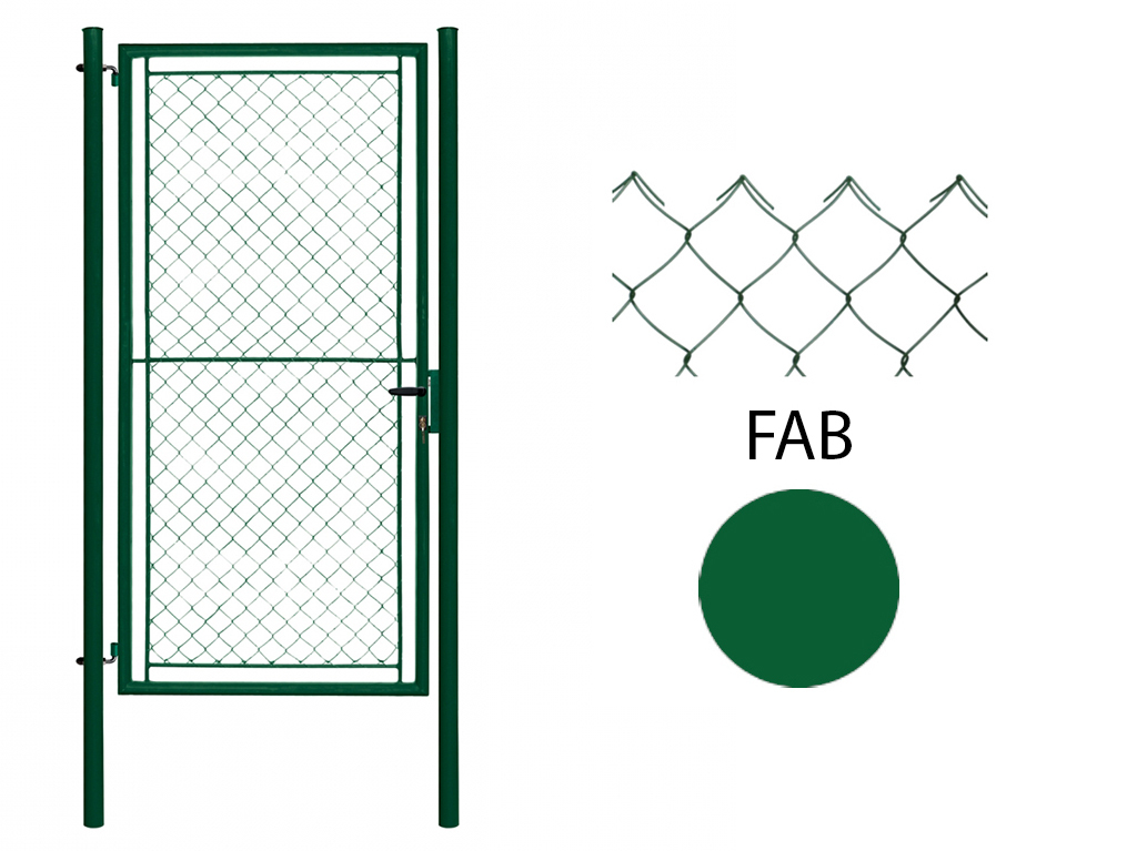 Bránka jednokrídlová pre tenisové kurty, zelená, 4HR výplet, FAB, IDEAL TENIS
