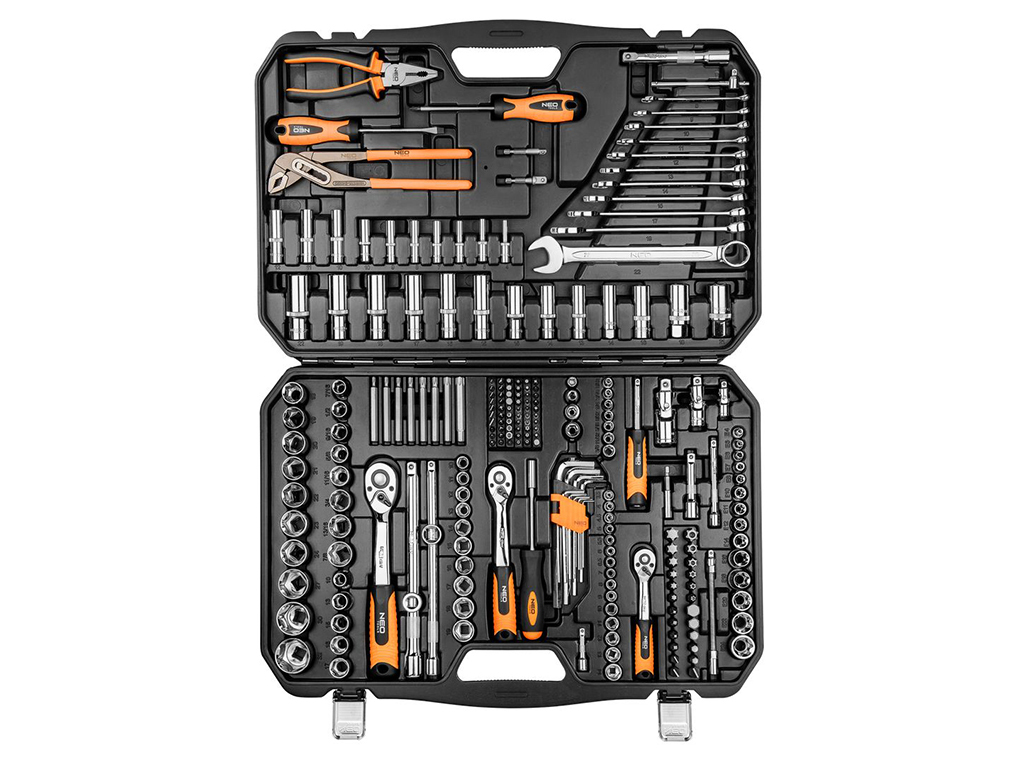 Gola sada s náradím, 233 ks, NEO tools