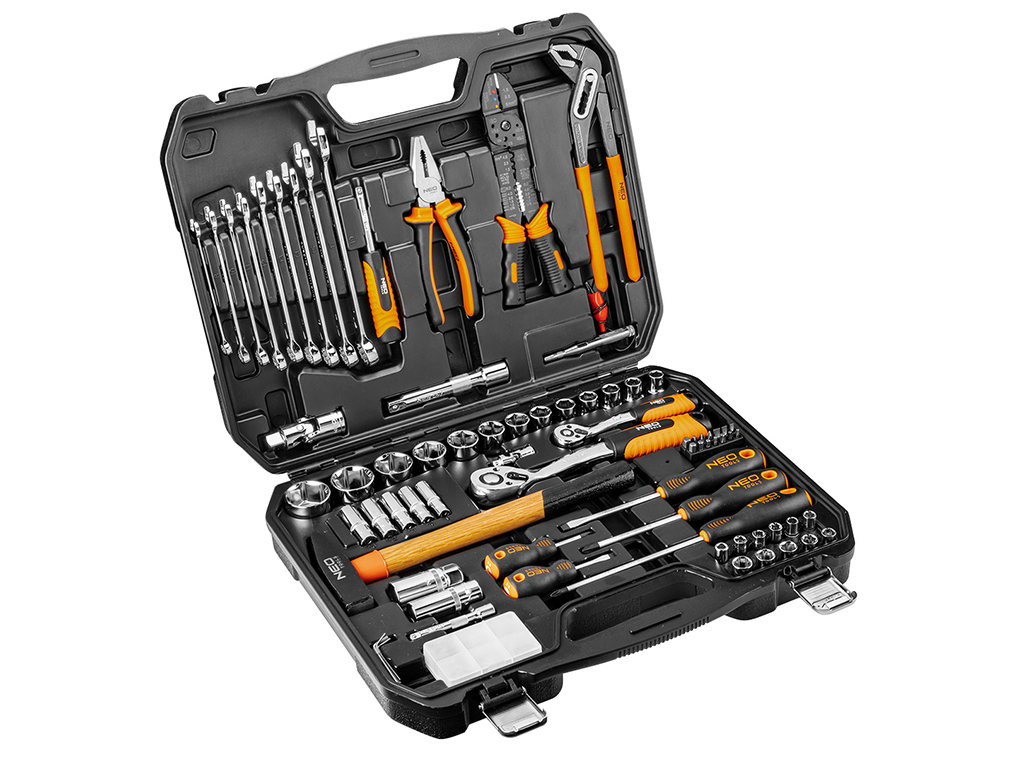 Gola sada s náradím, 100 dielov, NEO tools