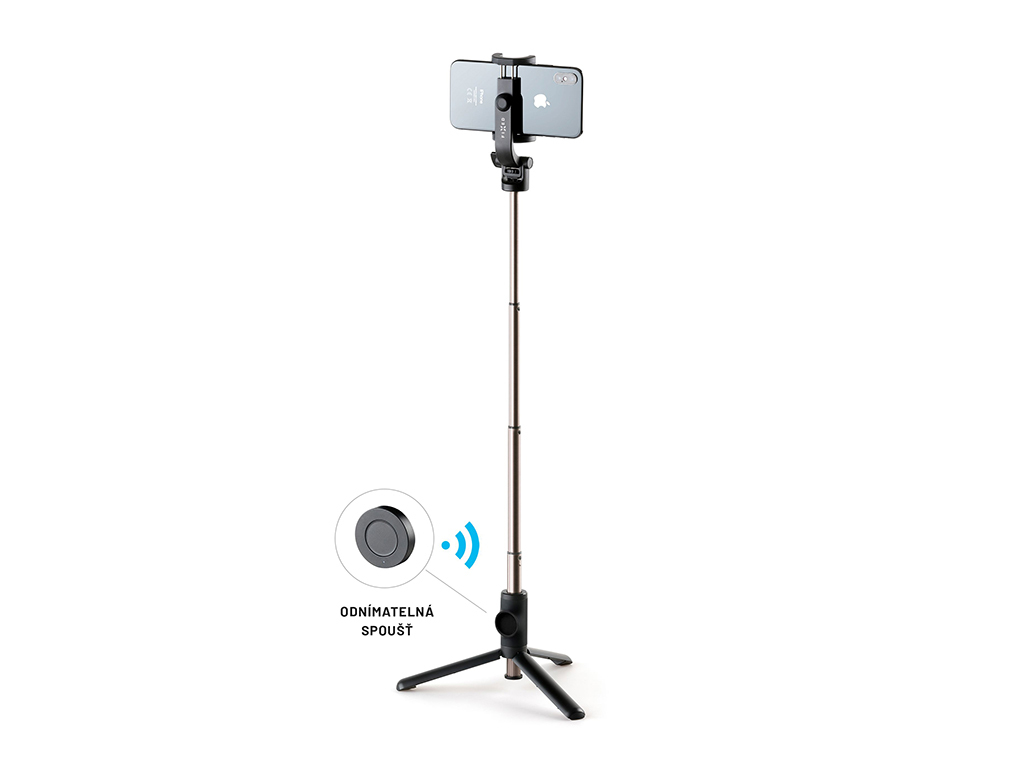 Selfie stick s tripodom FIXED Snap a bezdrôtovou spúšťou, 3/4" závit