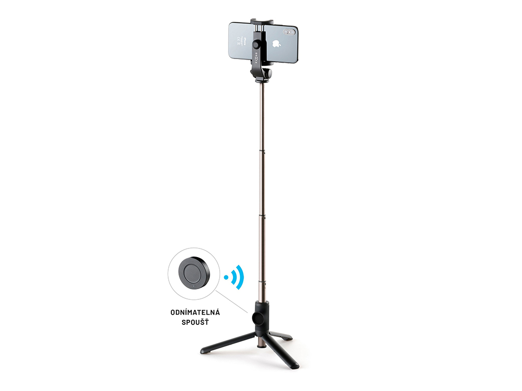 Selfie stick s tripodom FIXED Snap Lite a bezdrôtovou spúšťou