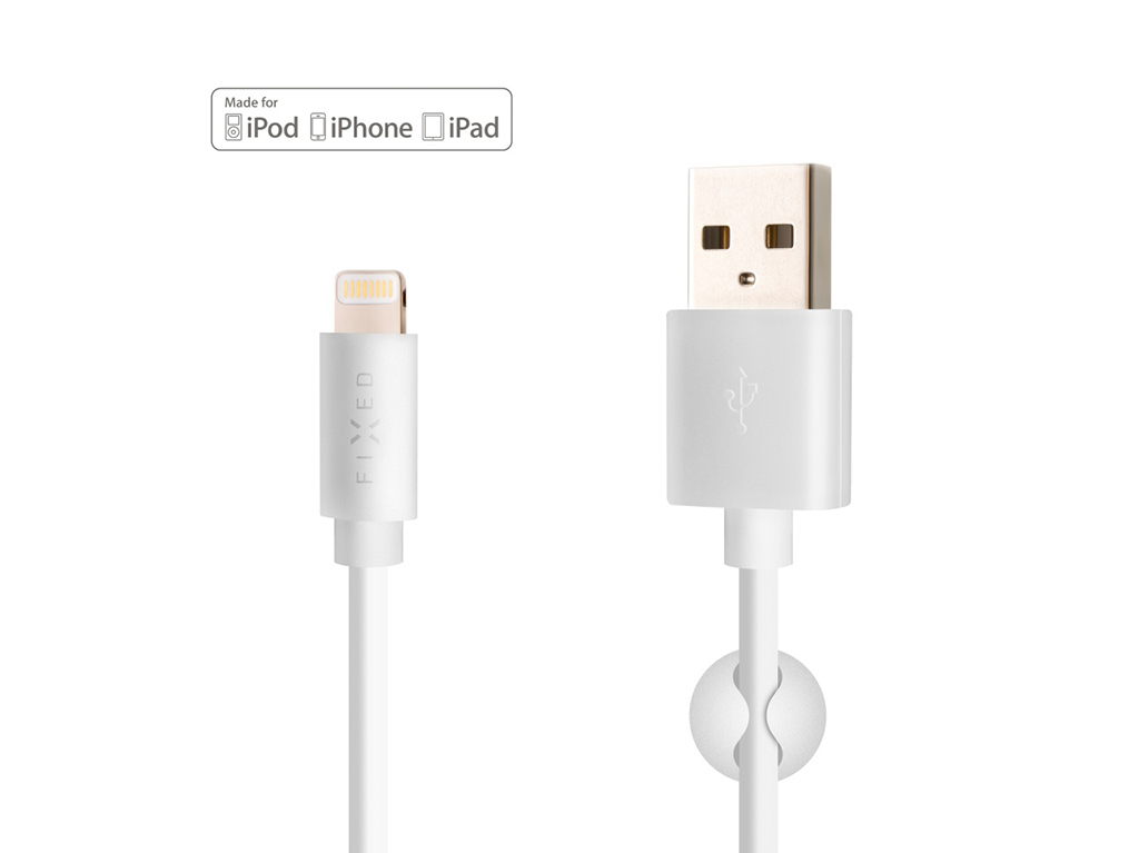 Dátový a nabíjací kábel FIXED s konektormi USB/Lightning