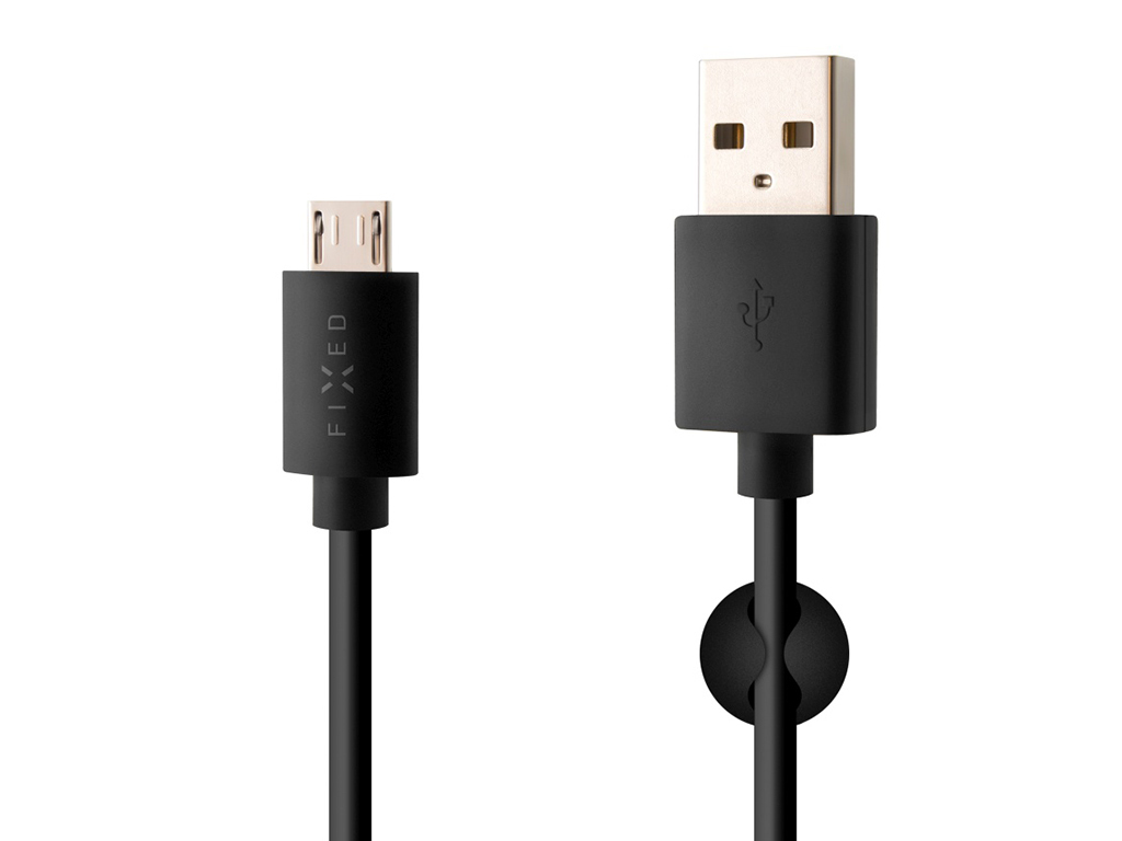 Dátový a nabíjací kábel FIXED s konektormi USB/micro USB