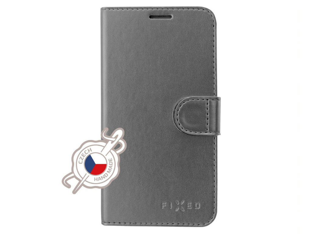 Puzdro typu kniha FIXED FIT Shine pre Apple iPhone