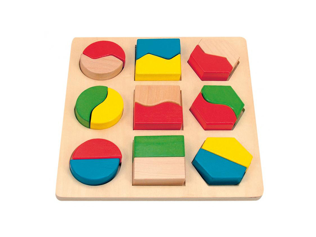 Doštička s geometrickými tvarmi