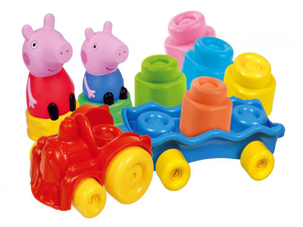 Clemmy baby - Peppa Pig - vláčik s kockami, Clementoni