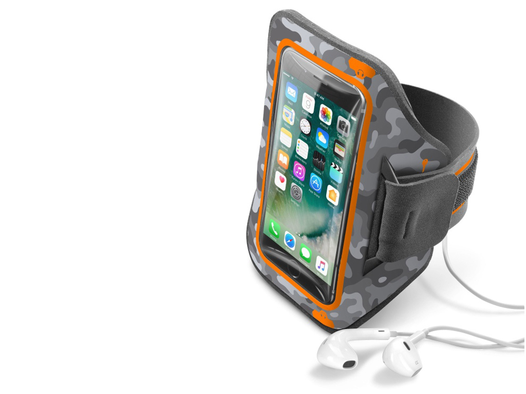 Športové neoprénové púzdro CellularLine ARMBAND STRONG, SUMMER EDITION, do veľkosti 5,2"