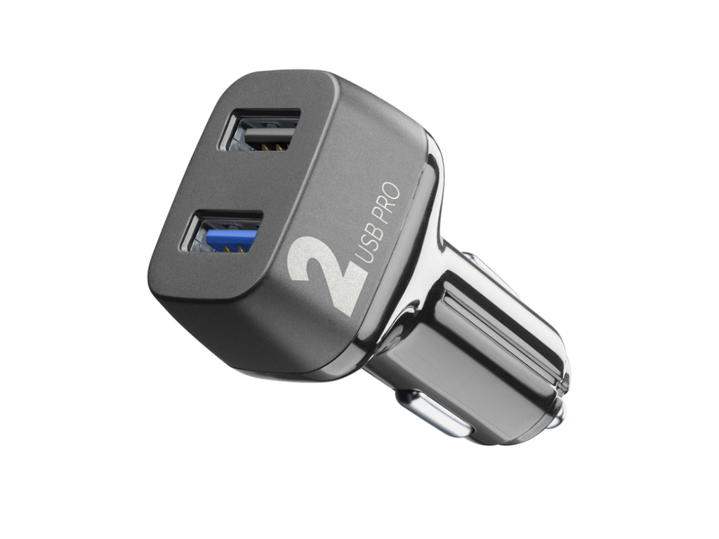 Autonabíjačka Cellularline Car Multipower 2 PRO s technológiou Smartphone Detect