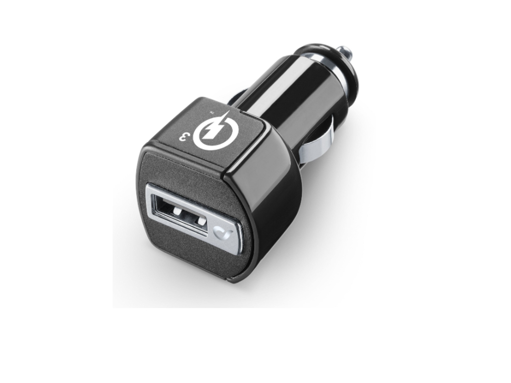 Autonabíjačka CellularLine Qualcomm® Quick Charge 3.0, 18W, s USB výstupom