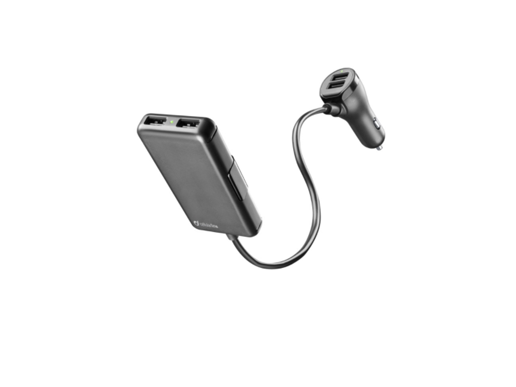 Autonabíjačka Cellularline s 4 x USB, 7.2 A,