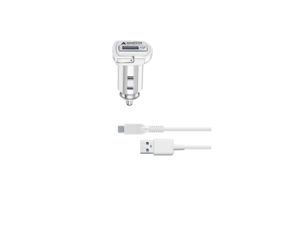 Set Cellularline autonabíjačky a USB-C kábla, adaptívne nabíjanie