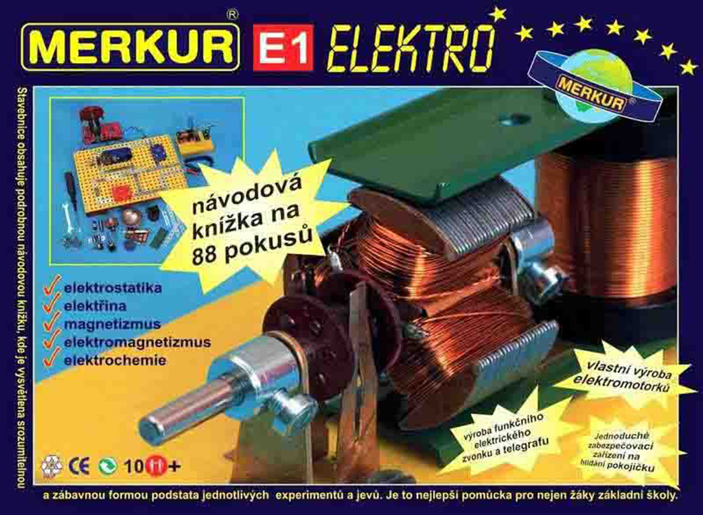 Merkúr stavebnice - E1 Elektrina, magnetizmus