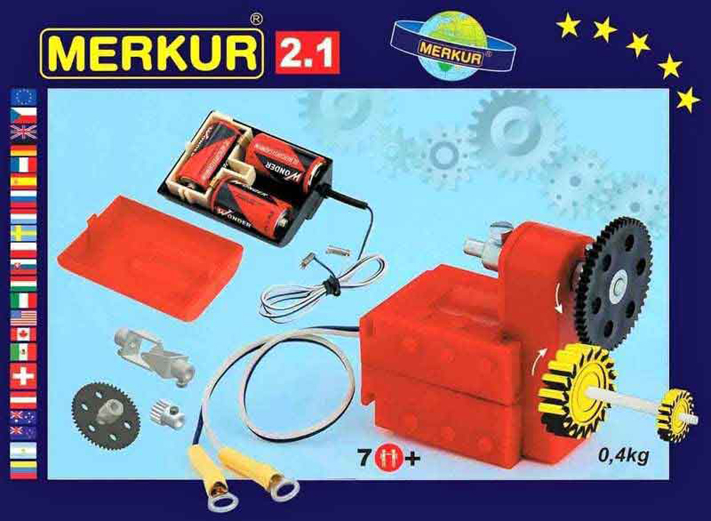 Merkúr stavebnice - 2.1 elektromotoriek
