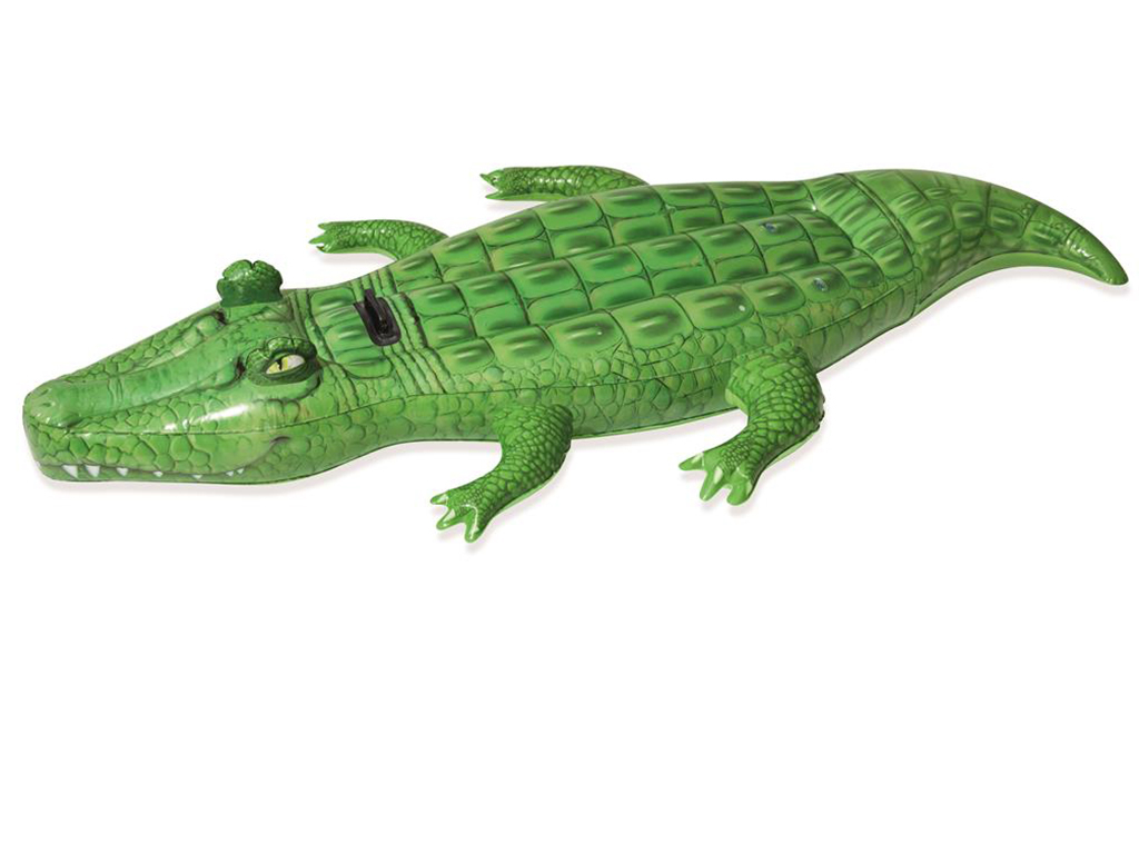 Nafukovací krokodíl s držadlom, 2,03 x 1,17 m
