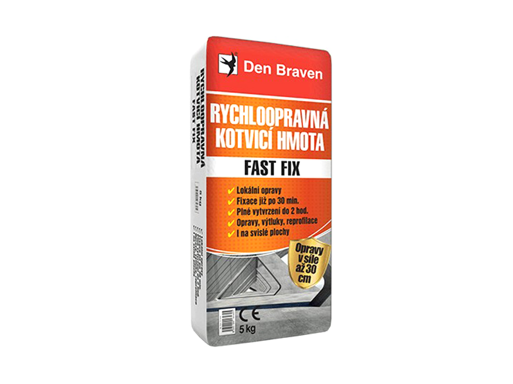 Hmota rýchloopravná kotviaca FAST FIX, Den Braven