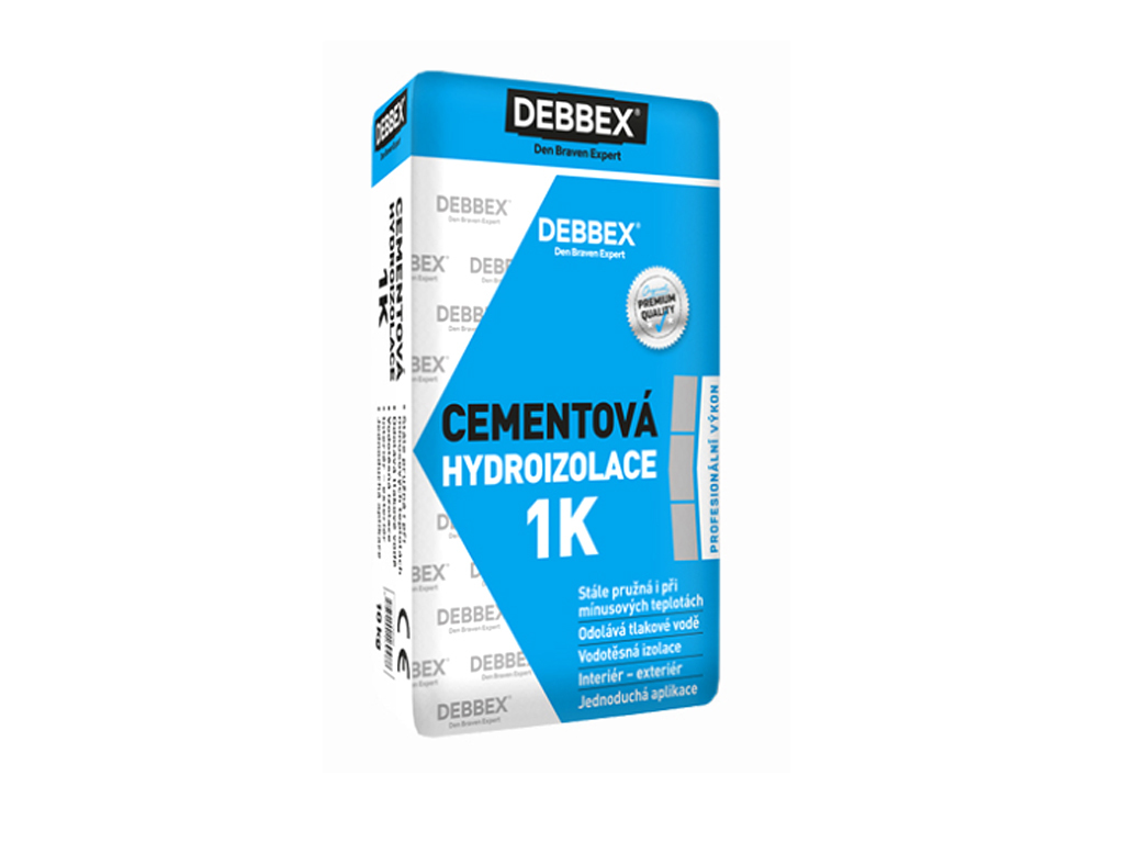 Hydroizolácia cementová, 1K, Den Braven
