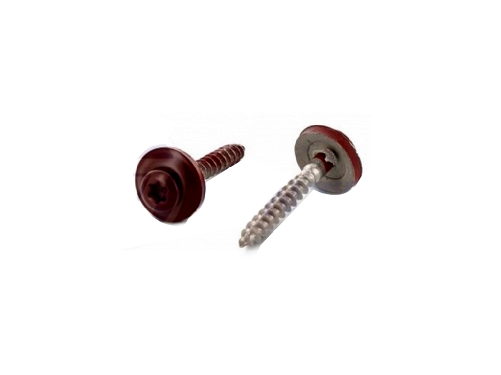Klampiarska skrutka s EPDM podložkou, DIN7995, TORX, nerez A2/RAL