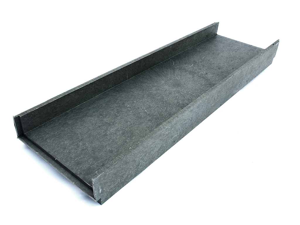 Chodník záhonový plastový, šedá farba, dĺžka 1,2 m