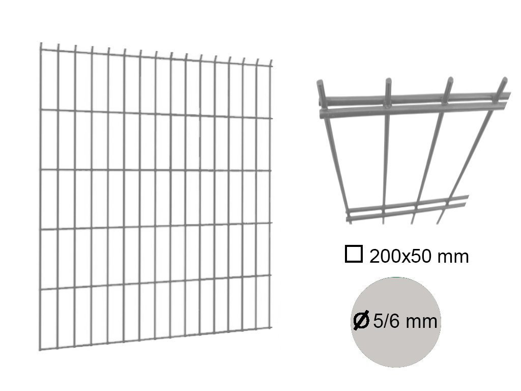 Dielec plotový DOUBLE, drôt 5/6 mm, pozinkovaný