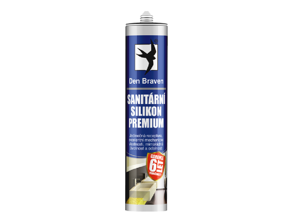 Silikón sanitárne PREMIUM, Den Braven