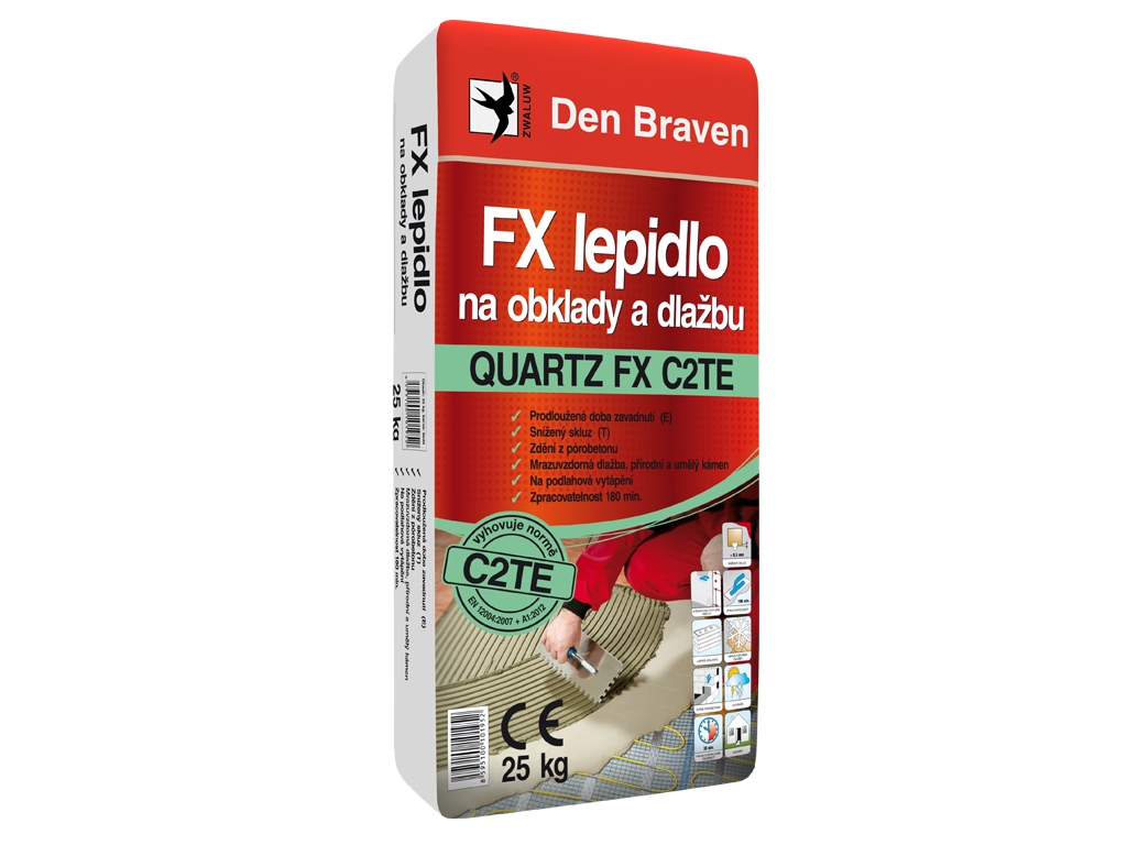 Lepidlo flexibilné na obklady a dlažbu QUARTZ FX C2TE, Den Braven