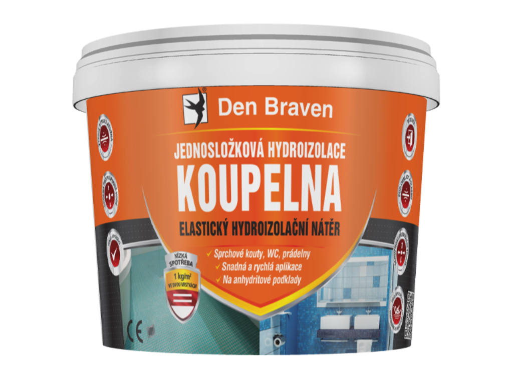 Hydroizolácia jednozložková KÚPEĽŇA, Den Braven