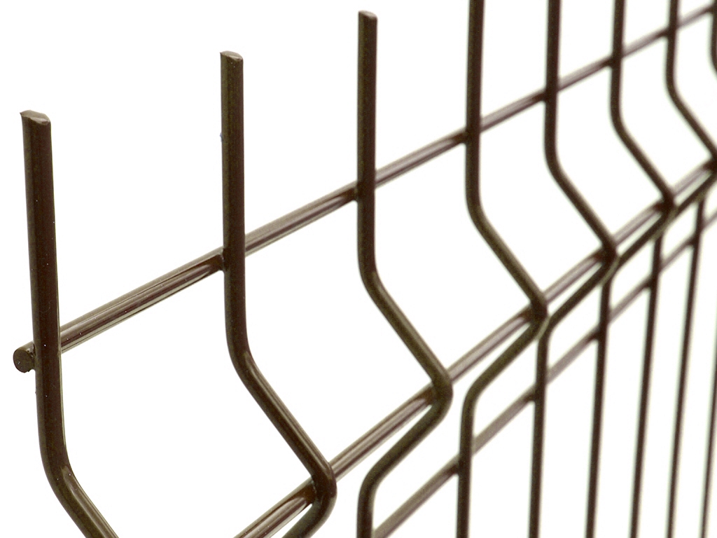 Panel plotový drátěny GLX, drát 5 mm, PVC RAL8003 hnědá