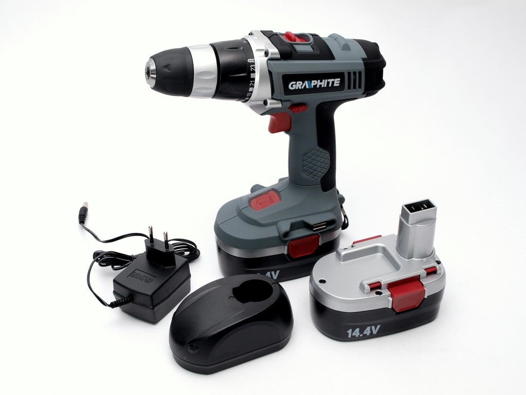 Skrutkovač vŕtací, akumulátorový 14.4V, výrobca Graphite