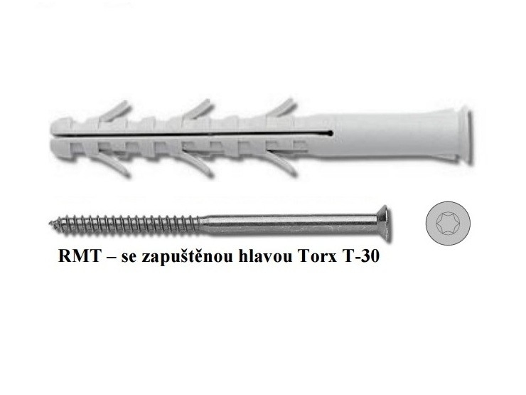 Hmoždinka rámová RMT s TORX skrutkou