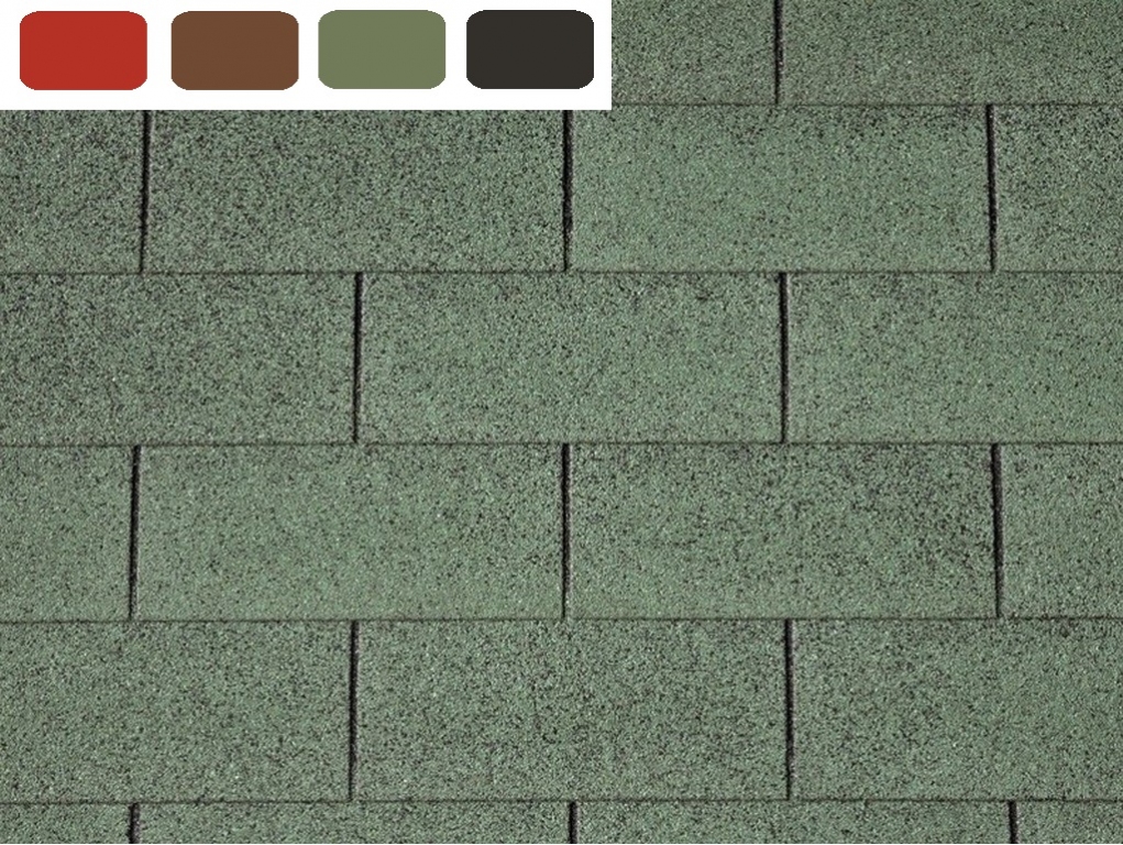 Šindeľ strešný bitúmenový, GUTTATEC RECTANGULAR, 3 m2 v balení