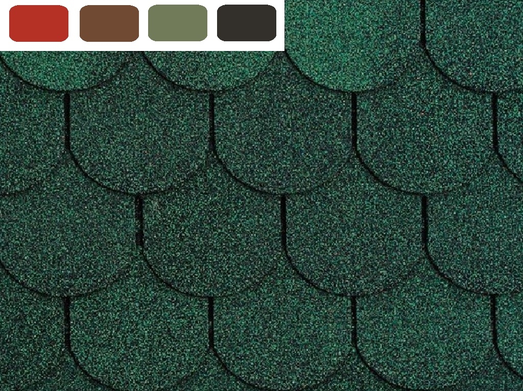 Šindeľ strešný bitúmenový, samolepiaci, TOPGLASS BEAVER, 3 m2 v balení