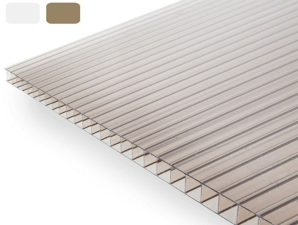 Doska strešná polykarbonátová komôrková, DUAL BOX 6,0 mm