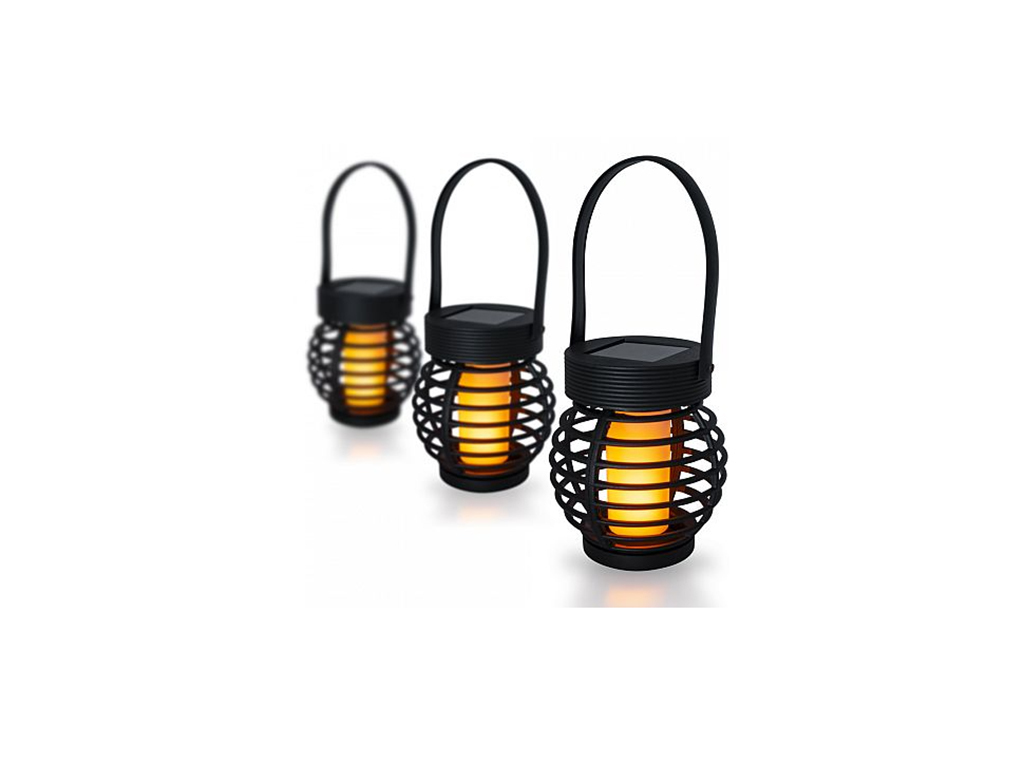 Lampáš solárny závesný LED, 3 ks, Garden King