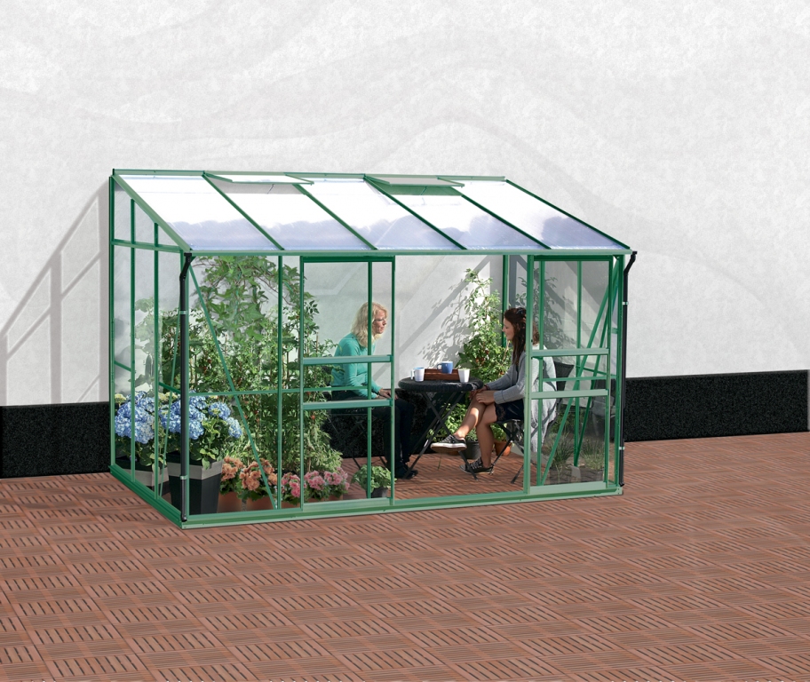 Skleník VITAVIA IDA polykarbonátový hr.4 mm, zelený, LanitPlast