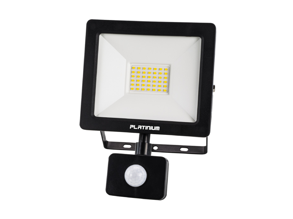 Reflektor úsporný LED, s detektorom pohybu, Platinium